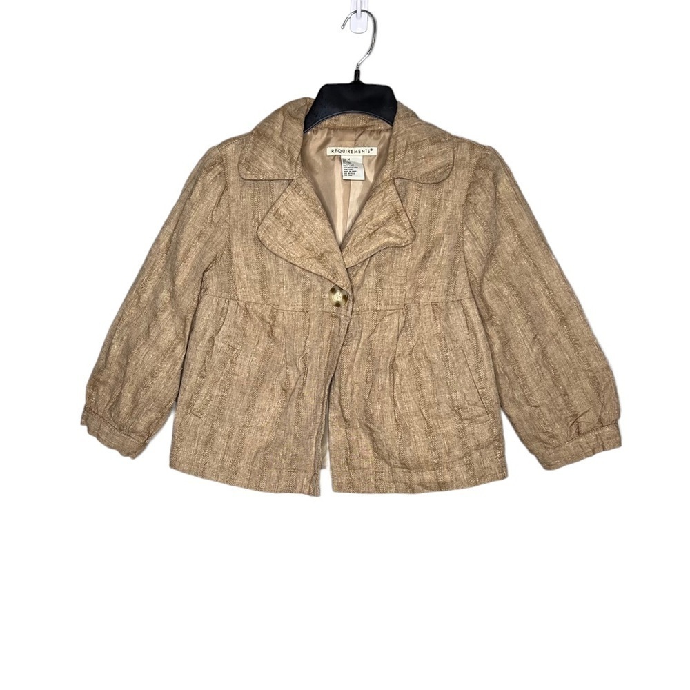 Requirements Linen Blend Lightweight Cardigan Jacket